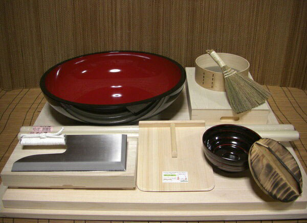 そば打ち道具　　　　　　　　　豪華特別セット　　　　 　　紐利休五四鉢 　　　　　　（そば打ちセット） オフィス木村it21