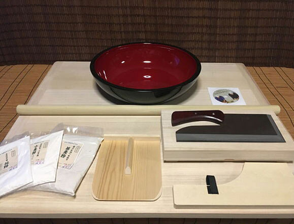 L判舞鷹そば打ち道具・42センチこね鉢・そば粉セット （そば打ちセット）lym5 オフィス木村it21