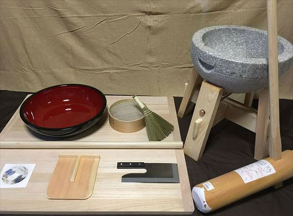 42浪花節的こね鉢L判フルイ粉ホーキ 二升用餅つき物の具コラボセット uteto43 事務室木村it21