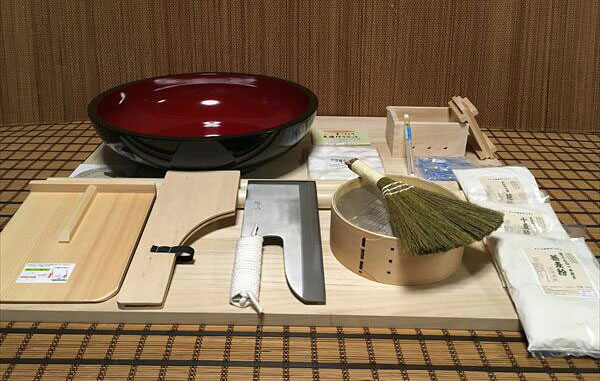 30センチ包丁48センチこね鉢L判フルイ粉ホーキそば粉　豆腐作り道具(2丁用)コラボセット dteto53 オフィス木村it21｜いい友　店