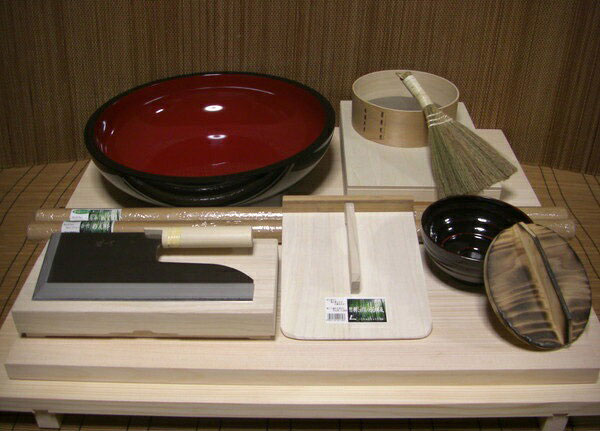 そば打ち道具 豪華特別セット 左ノ白芭蕉四八鉢 (そば打ちセット) オフィス木村it21|いい友 店