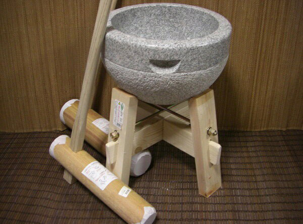 臼と杵　餅つき　ミニうす 食べきり餅つき臼杵セット 2合用】 炊飯器でお手軽 ミニうす＋小きね