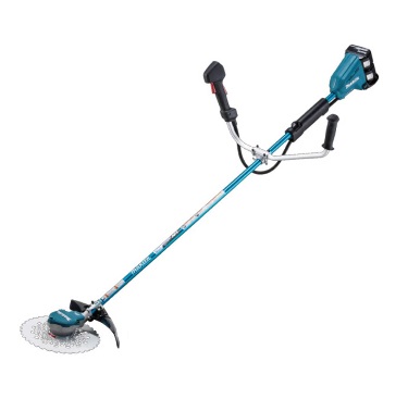 マキタ　 充電式草刈機 Ｕハンドル(左右非対称) MUR368ADG2 (6.0Ah電池x2・充電器付)　255mm 18V+18V 36V