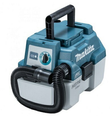 マキタ(makita) 18V 充電式集じん機 VC750DZ 本体のみ(バッテリ・充電器別売) 乾湿両用 伸縮ホース・ワイドノズル・サッシノズル・ショルダーベルト付