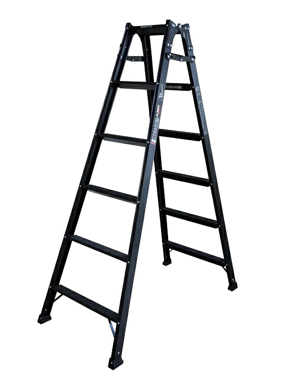 アルインコ BPRS-180 天板高さ170cm 全ステップに滑り止め付 (特別仕様) ブラック兼用脚立 黒 B-PRS-180 PRS-180WA のブラック塗装