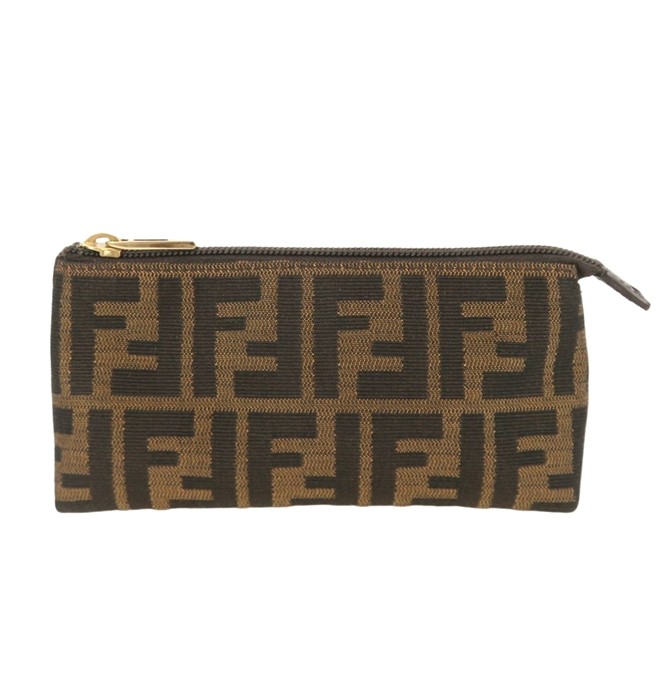 【美品】 FENDI ズッカ アクセサリーポーチ ショルe22 美品】 FENDI ズッカ アクセサリーポーチ ショルe22