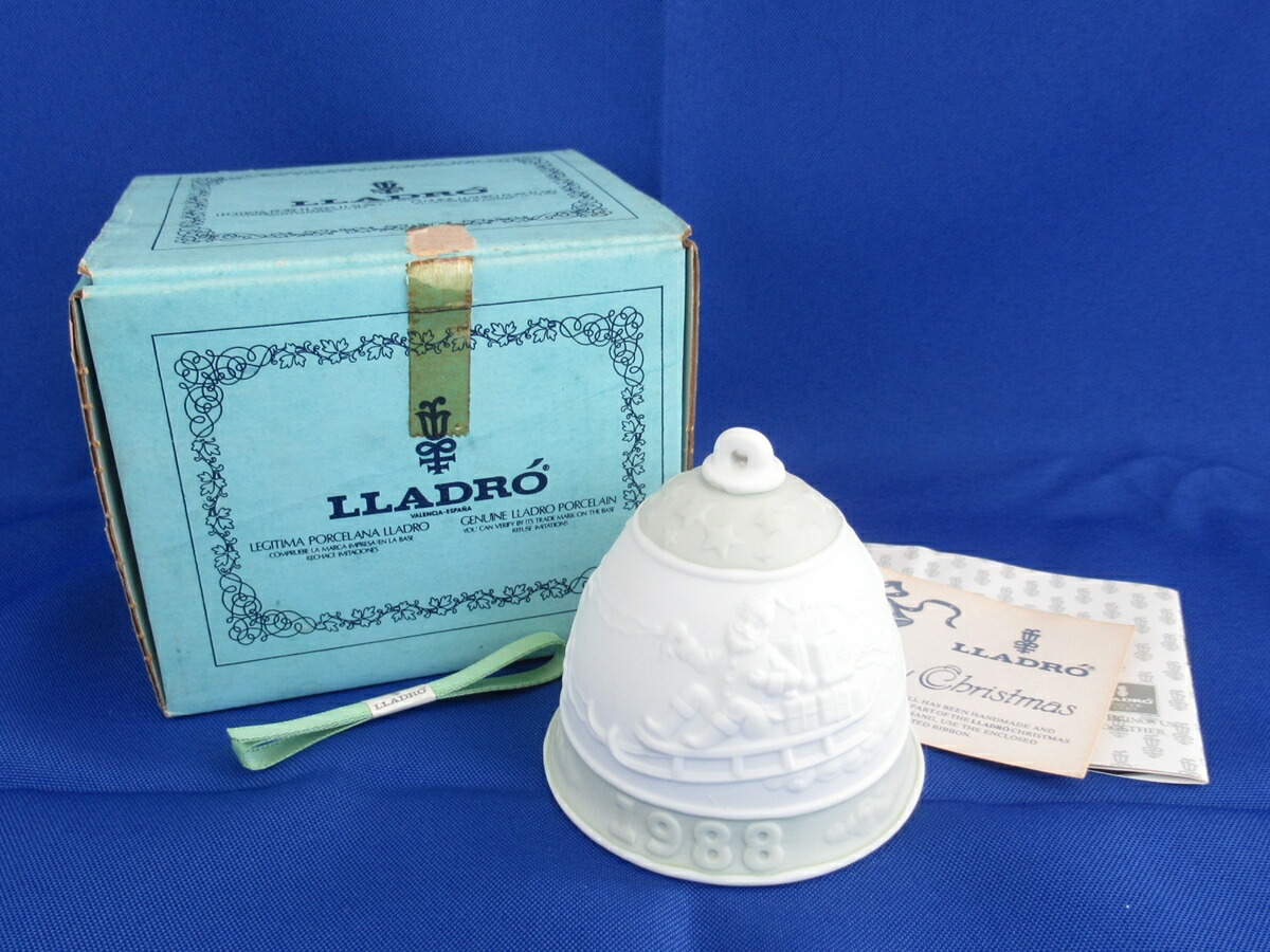 百貨店SALE制限事項通貨価値!!【中古】置き目品 LLADRO リヤドロ クリスマス呼びりん 1988年 聖ニコラス 室内装飾飾りつけ  保護すること箱付き添い人