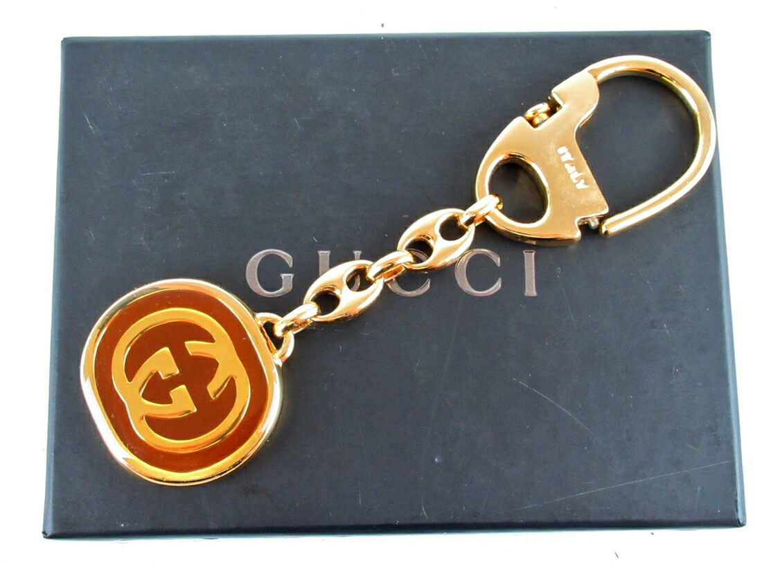 GUCCI GGロゴキーホルダー チャーム ゴールドカラー キーリング 楽天市場】【未使用品】GUCCI グッチ GGラブリー キーホルダー