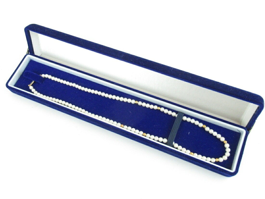 【中古】ベビーパール ネックレス 真珠 4mm玉 レディースアクセサリー パールアクセサリー 42.5cm K18 18金留め具 18K ゴールド 保存箱付き【送料無料】|株式会社e-バリュー