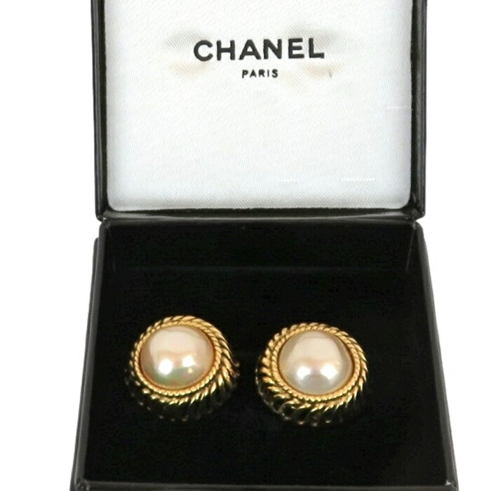 【美品】CHANEL シャネル ピアス ハンガーモチーフ ゴールドカラー CHANEL シャネル ピアス ハンガー ココマーク ゴールド 02P