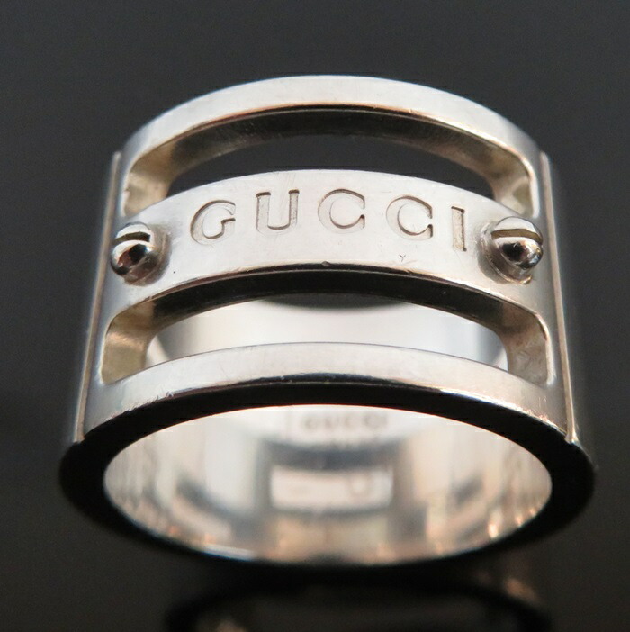 オールドGUCCI グッチ ロゴ ワイド ビス リング 925 13号 楽天市場】GUCCI グッチ ロゴ ビス ワイド リング 指輪 Ag925