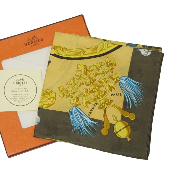 楽天市場】エルメス HERMES スカーフ カレ 90 カレ90 羽と羽飾り