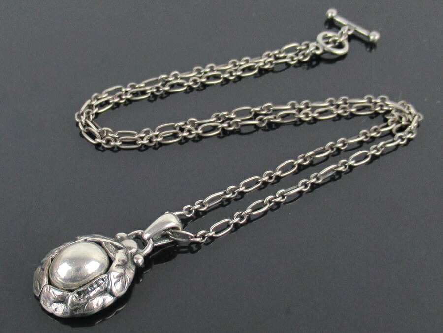 楽天市場】美品 ジョージジェンセン 462 シルバー ネックレス シルバー