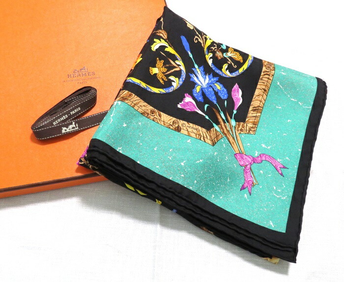 HERMES/エルメス カレ90 東洋の石と西洋の石細工 スカーフ i_058 エルメスHERMES カレ90 PIERRES d' ORIENT et d' OCCIDENT東洋の石と
