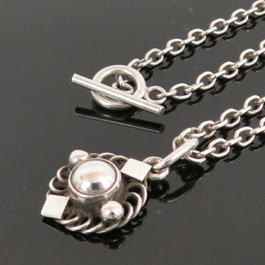 百貨店SALE押さえる通貨価値!!【中古】定め事品 GEORG JENSEN ジョージ・ジェンセン シャンデリヤ首飾り チェーン店首飾り ＃38 しろがね色925 銀 男女兼用付属物 デンマーク王国製 7.1g