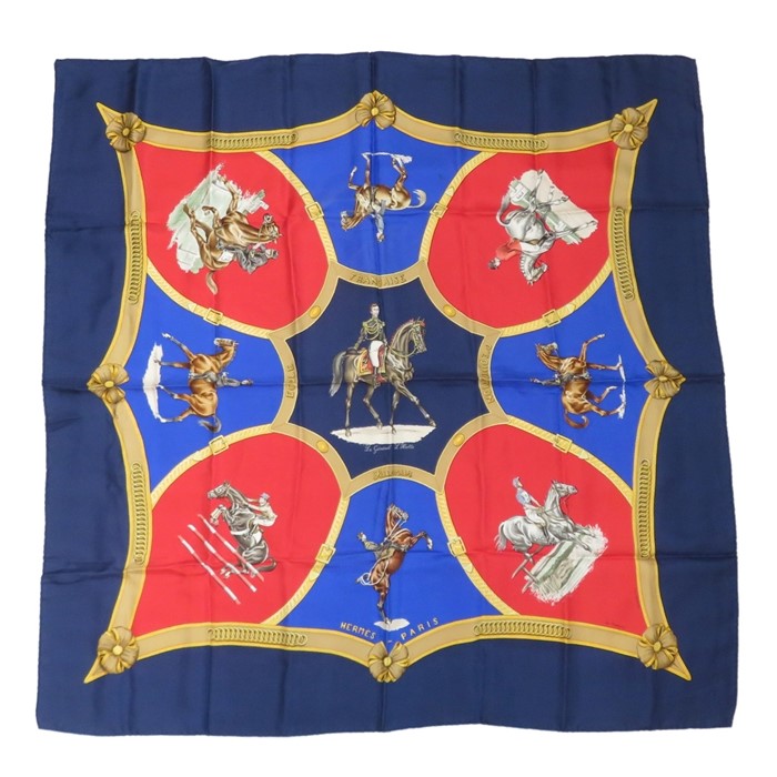 エルメス　スカーフ 90cm 未使用保管品❣️ 「プロジェクト・オ・クレヨン」柄 23061110.jpg