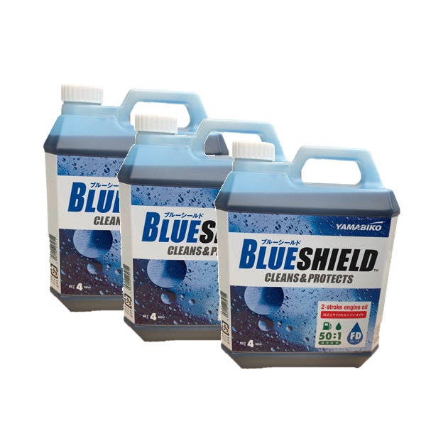 楽天市場 共立 新ダイワ やまびこ 純正 2サイクル エンジンオイル Blue Shield Fdグレード 4l 50 1 X697 混合燃料用オイル 3本セット アスノーカ