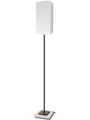 【法人様限定】DI CLASSE フロアランプ Serie/white (セリエ/ホワイト) E-26 60W 白熱普通球(ホワイト)付LF4461WH|エコデン