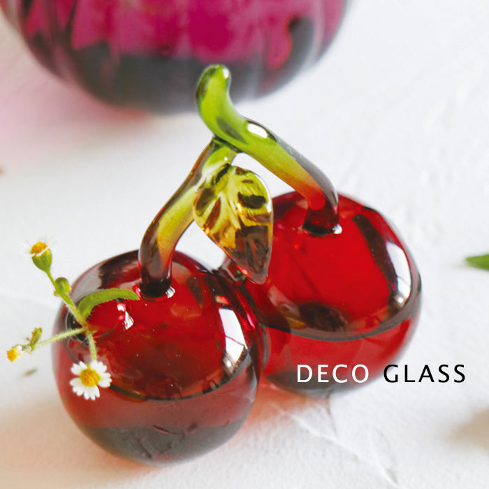 楽天市場】DECO Glass フラワーベース ストロベリー 花瓶