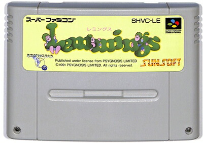 レミングス２　　~SFC~ レミングス -2｜当時の感動をもう一度、SFCレトロゲーム販売中