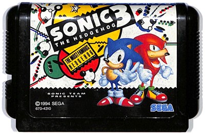 【MD】ソニック ザ ヘッジホッグ3 シールに少々汚れあり（ソフトのみ）【中古】メガドライブ
