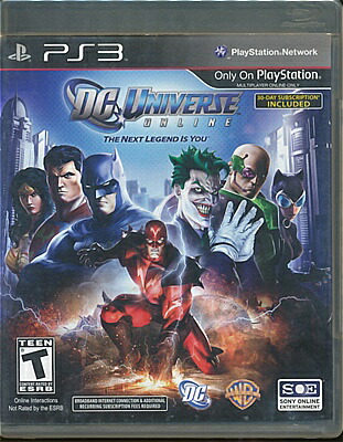 Ps3 Dc Universe Online 海外異形 通釈筆跡 売り物吊り紐なし 中古 掻鳴すステイション3 プレステ3 Chelseafilm Org