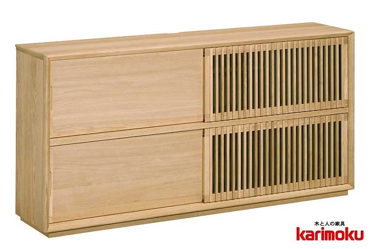 楽天市場】【中古】 カリモク キャビネット ガラス扉 幅60cm 天然木