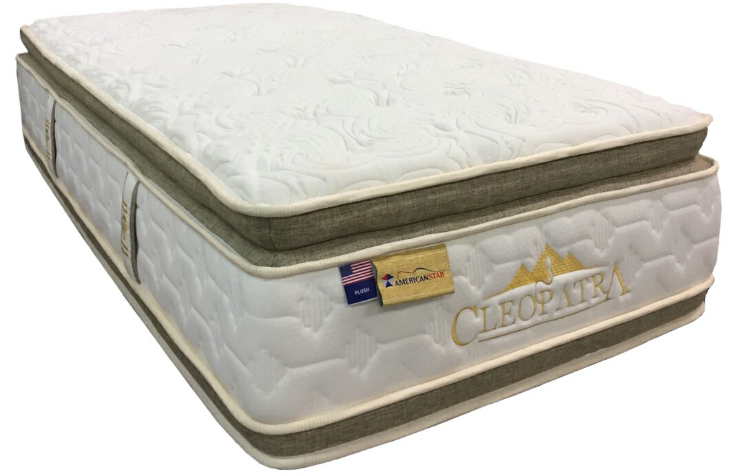 アメリカンはやりっ子 クレオパトラ CLEOPATRA ダブル ポケットコイルマットレス ピロートップ 並み並み系 オール時節 貨物輸送無料