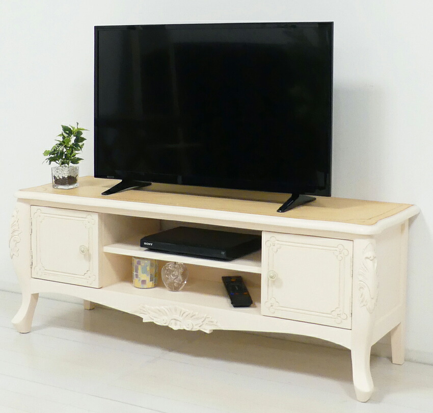 コモ テレビ台W110 アンティークホワイト アンティークブラウン ヨーロッパモダン クロシオ｜エヒラ家具e-flat支店