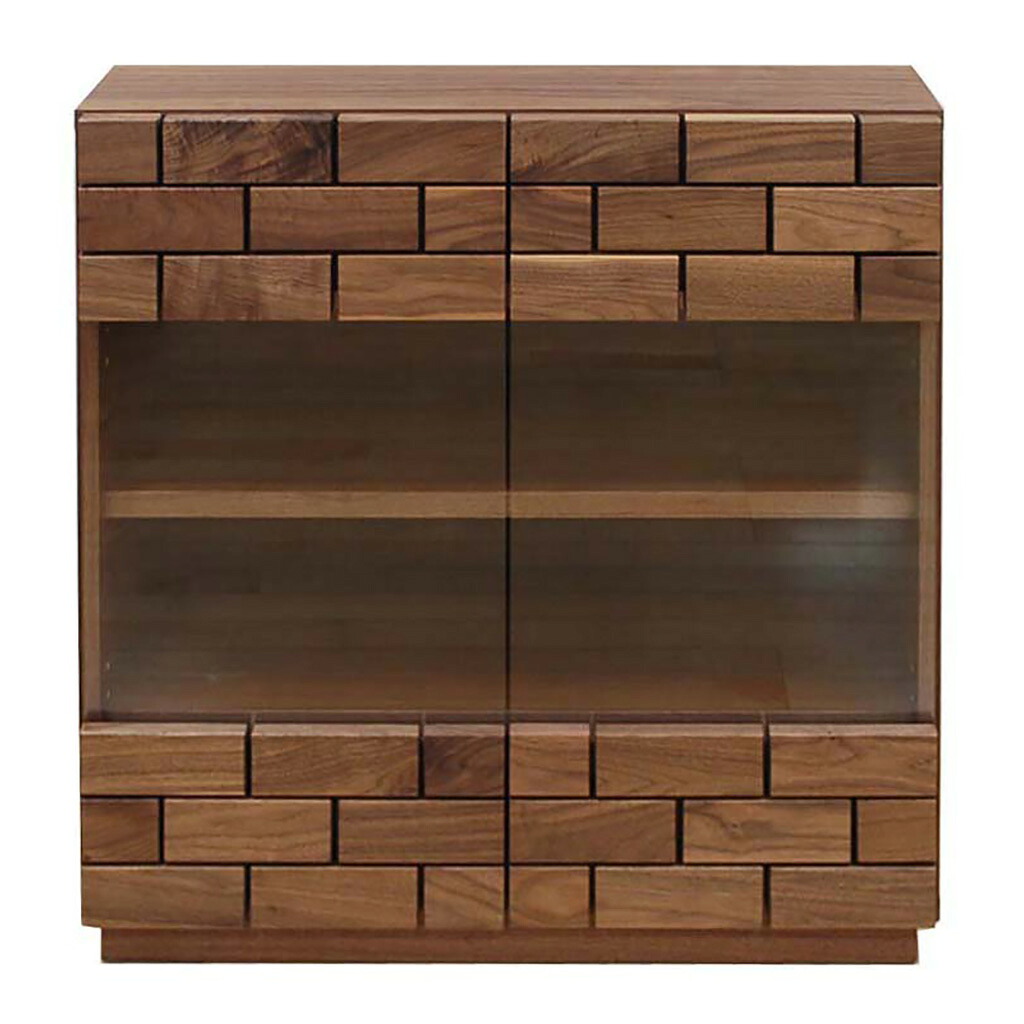 レグナテック ブロッコ80 サイドボード キャビネット TV台 テレビ台 ガラス シンプルナチュラル レンガ調 ウォールナット・オーク 木製 LEGNATEC クラッセ CLASSE Grosse 国産/日本製家具｜エヒラ家具e-flat支店