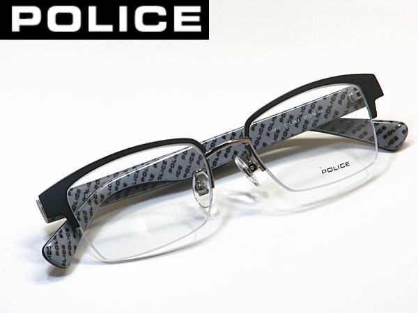 最新モデル・送料無料・ポリス【POLICE】度付きレンズ付【V8941J-BK3】ナイロール｜永平寺メガネ　店