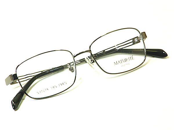 MATURITE 【MT-701-C2】盛りだくさんリム・度付き添い人水晶体付 ステン 腕が発条有り・成人男性用ひな形