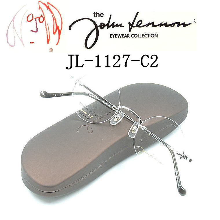 新型JL-1127-C2 あの伝説が復活!!John Lennon（ジョンレノン）度付きレンズ付セット【john lennon】丸メガネ【JL-1127-C2】送料無料　日本製　ツーポイント｜永平寺メガネ　店