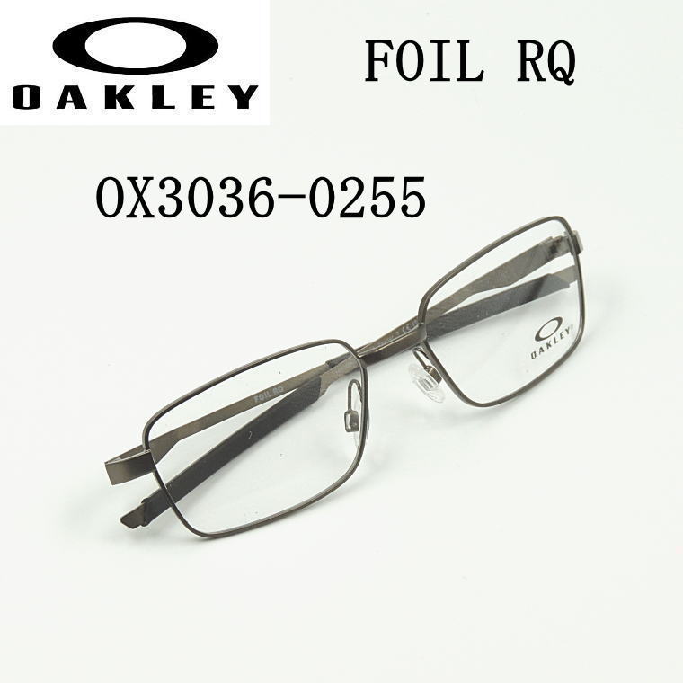 【オークリー公認店】オークリー メガネフレーム FOIL RQ 　フォイル RQ 　OX3036-0255　55サイズ アジアンフィット度付きレンズ付 OAKLEY 【OX3036-0255】(pewter)｜永平寺メガネ　店