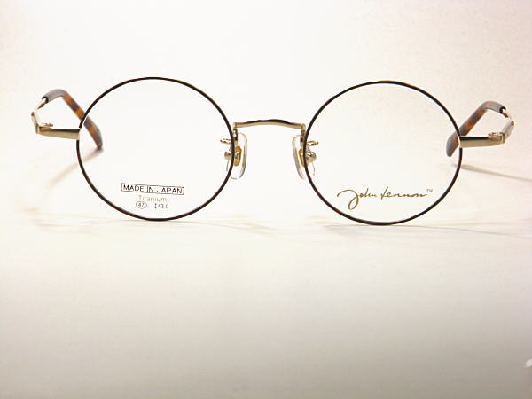 高級な ジョンレノン Jl 1084 Col 1 メガネ 伊達メガネレンズセット クラシック ボストン 丸めがね Rosacentifolia It