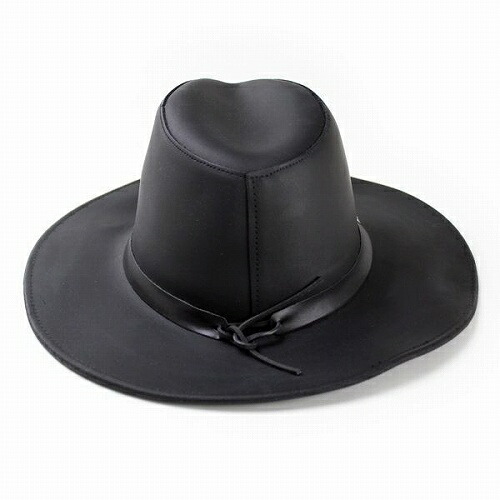 【楽天市場】期間限定5％OFFクーポン アメリカ ヘンシェル社製 023514 本革カウボーイHAT 帽子 ブラック テンガロンハット