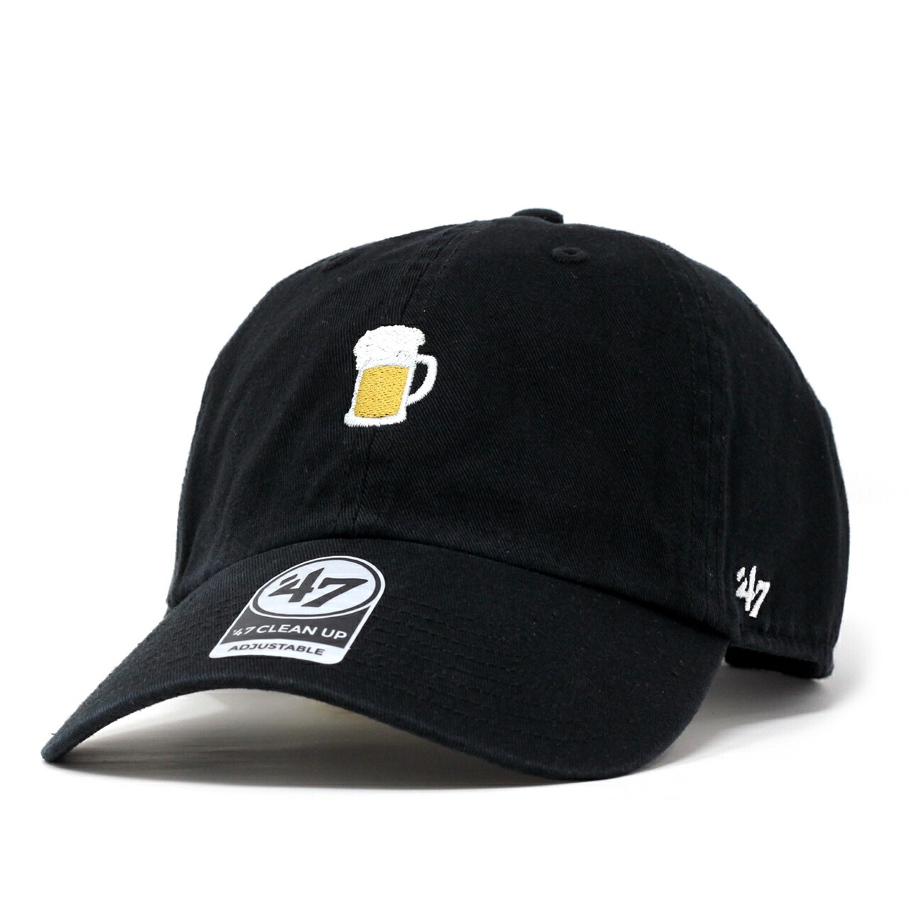 楽天市場 47brand キャップ ロゴ ビール アイコン Pint Of Beer 47 Clean Up クリーンナップ フォーティーセブン ブランド ブラック サイズ調整可能 フリーサイズ 黒 ブラック Baseball Cap 誕生日 プレゼント ラッピング無料 Elehelm帽子通販専門店