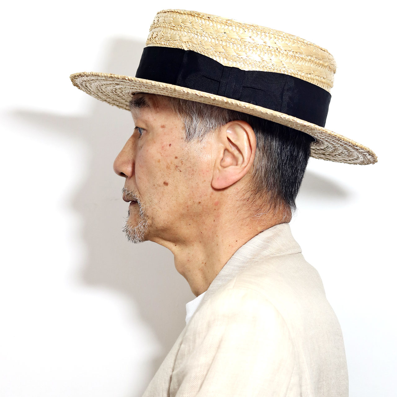 市場 カンカン帽 フーテン 花麦 メンズ 父の日 ステットソン ストローハット 帽子 プレゼント カンカン Stetson レトロ 麦わら帽子