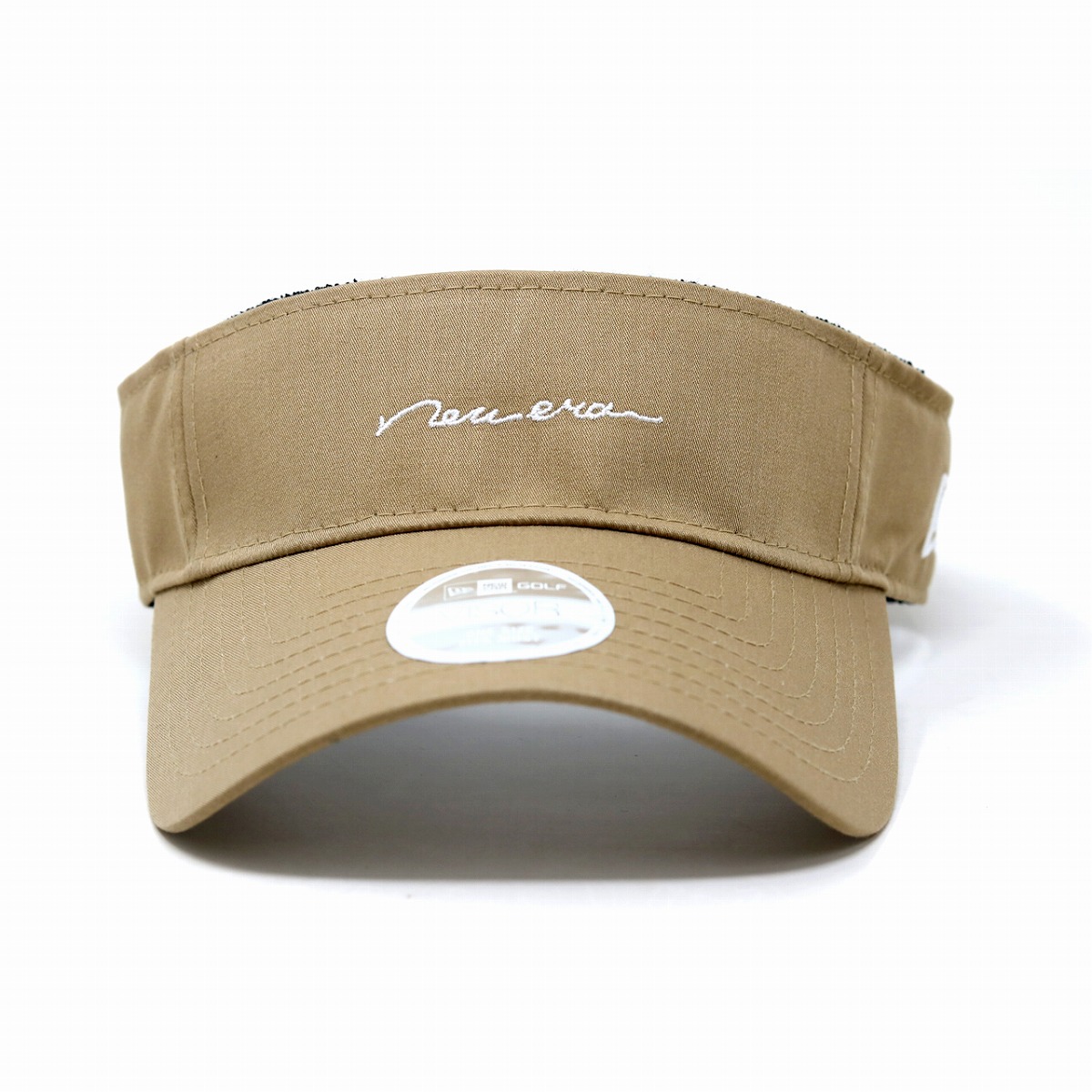 Newera サンバイザー ハンドリトゥンロゴ レディース ロゴ ゴルフ ニューエラ バイザー クールマックス