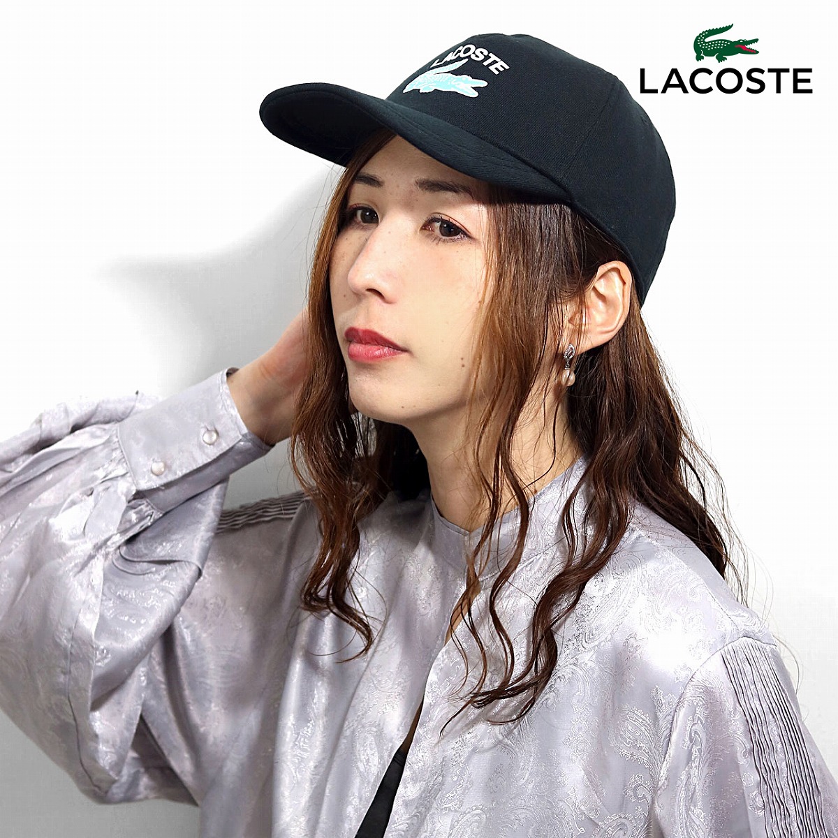 LACOSTE キャップ ラコステ メンズ ジャージー 秋冬 オールシーズン レディース 帽子 日本製 58cm cap 野球帽 フロントロゴ 黒 ブラック 誕生日 ギフト プレゼント 20代 30代 40代 50代 送料無料 父の日 [ cap ]