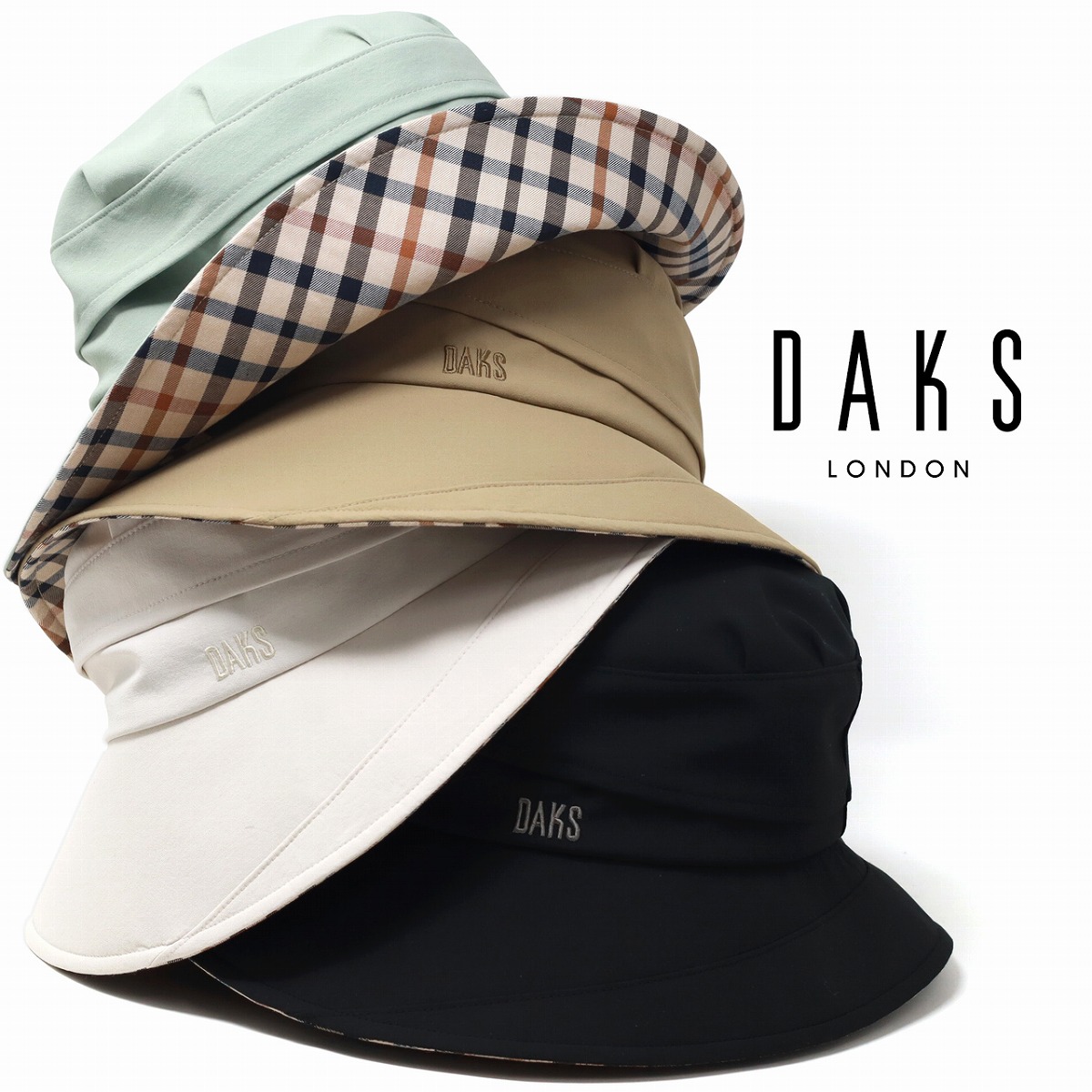 ＼今日このごろ｜全品10%OFFクーポン券／ DAKS かぶり笠 ダウンブリム 春夏 レディース用 読み合わせる柄 UV取りすてる 日焼押しとどめる メッシュ かぶり笠 ダックス お上さん M大いさ HAT ベージュ 黒 緑であること 日本製 全3色 30代 40代 50代 60代 母の日差し上げ物 差し上げ物 ラッピング無料 貨物輸送無料