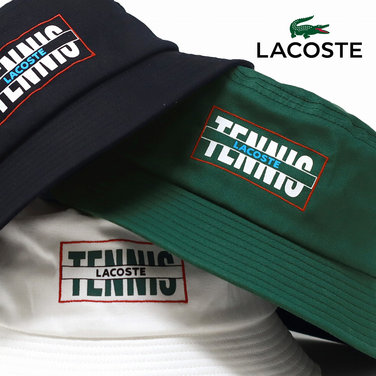 ＼本日クーポン利用で全品5%OFF／ ラコステ バケットハット メンズ バケハ 秋冬 テニス レディース 帽子 lacoste ブランド ロゴ 送料無料 コットン ツイル 春夏 フロントロゴ プリント 20代 30代 40代 ファッション 女性 プレゼント ギフト 誕生日 ラッピング無料 父の日