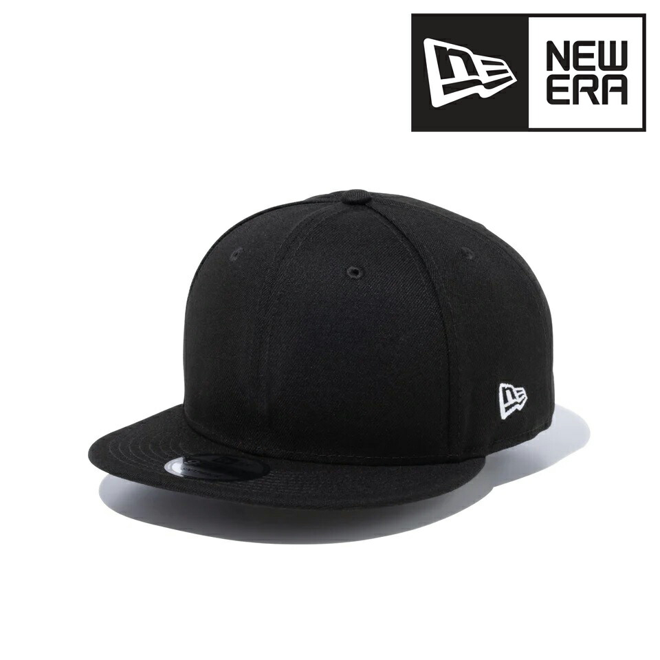 ＼本日｜全品5%OFFクーポン／ NEWERA 9FIFTY キャップ 無地 メンズ 帽子 シンプル ニューエラ ベーシック フリーサイズ サイズ調整可 黒 ブラック ホワイトフラッグ 誕生日 プレゼント ギフト ラッピング無料 送料無料 baseball