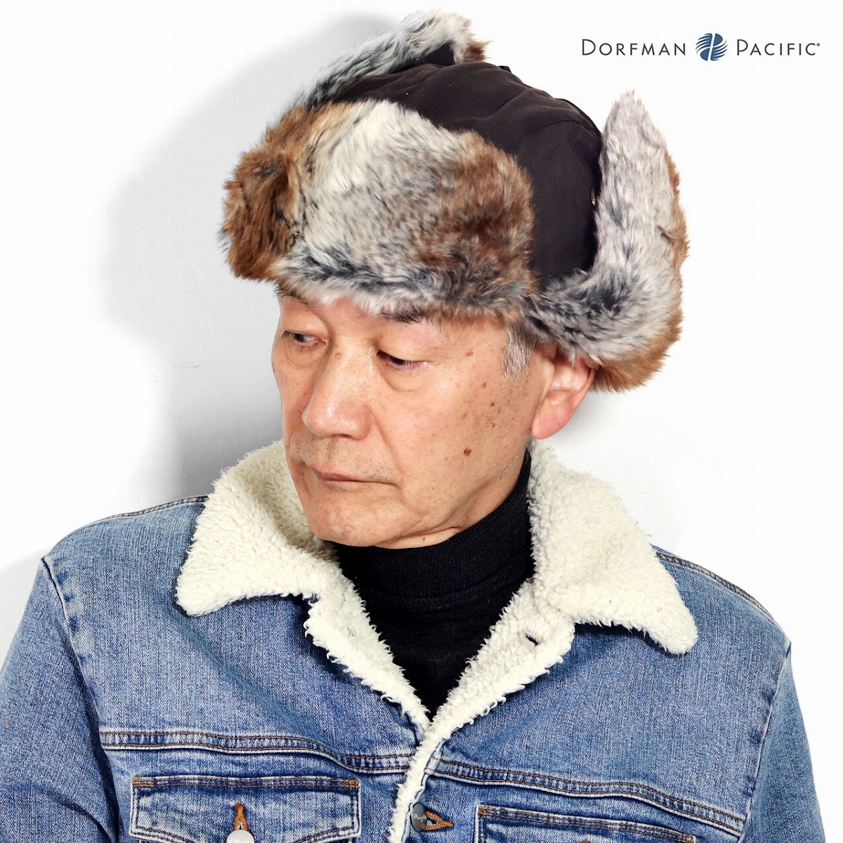 \本日▼全品5%OFFクーポン/ 飛行帽 ファー 帽子 フライトキャップ ドーフマン 耳当て付き 2WAY メンズ インポート ブランド 秋冬 防寒 小物 BROWN 茶ブラウン Mサイズ Lサイズ XLサイズ 父の日 ギフト 男性 誕生日 プレゼント ラッピング無料 送料無料 flight|ELEHELM帽子通販専門店
