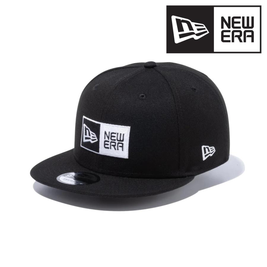 ＼本日｜全品5%OFFクーポン／ NEWERA 9FIFTY ボックスロゴ キャップ メンズ ニューエラ 春夏 秋冬 帽子 スナップバック サイズ調整可 フラットバイザー ブラック × ホワイト 父の日 帽子 プレゼント 男性 誕生日 ギフト ラッピング ギフト包装無料 baseball