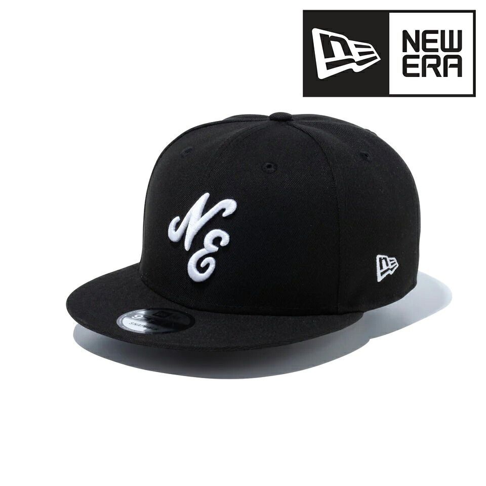 ＼本日｜全品5%OFFクーポン／ NEWERA 9FIFTY Classic Logo クラシックロゴ キャップ メンズ ニューエラ 春夏 秋冬 帽子 フラットバイザー フリーサイズ ブラック × ホワイト