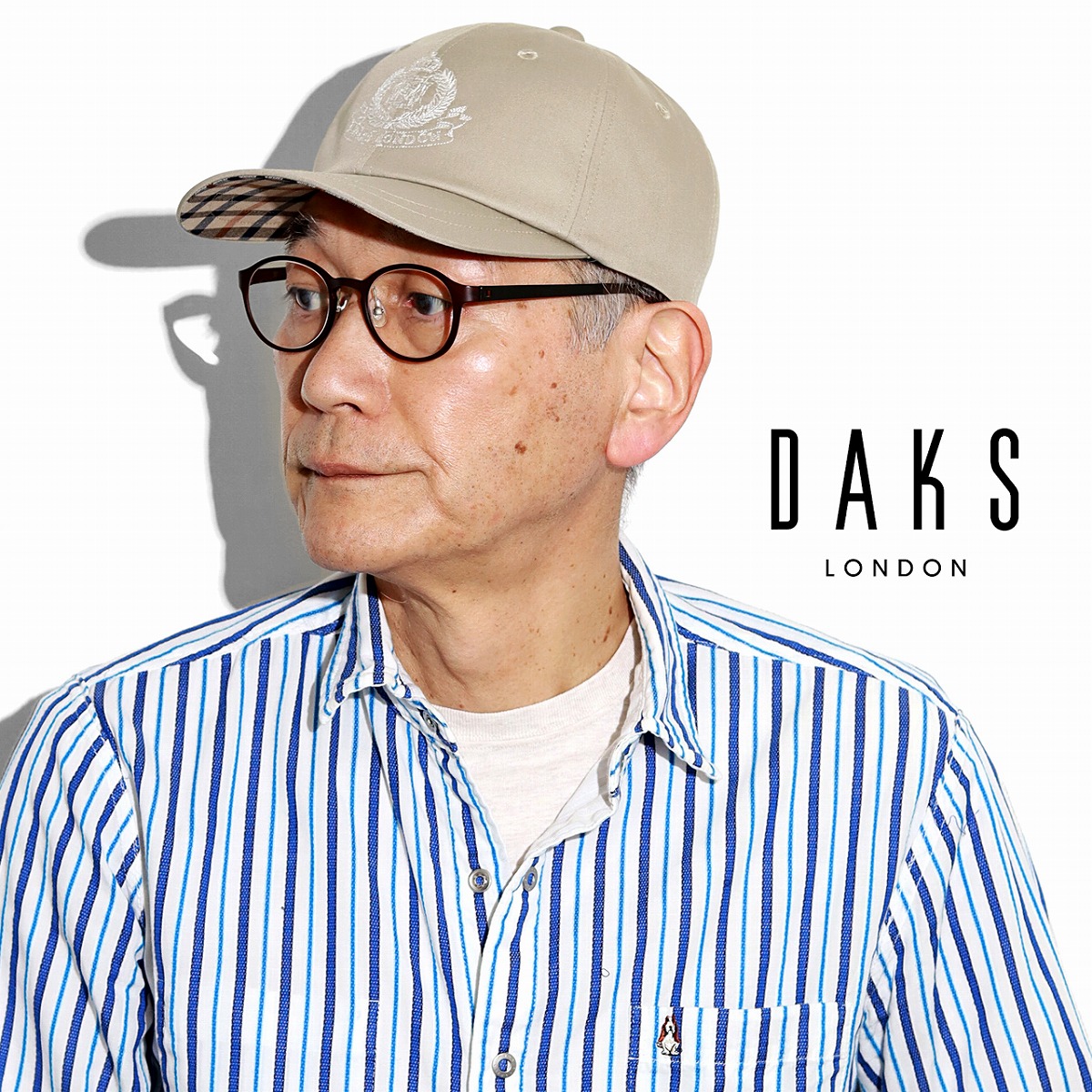 ダックス キャップ 春夏 日よけ 紳士 帽子 ベースボールキャップ メンズ DAKS フロント刺繍 6方キャップ 大きいサイズ ベージュ 父の日 ギフト 男性 贈り物 人気 40代 50代 60代 70代 誕生日 プレゼント ラッピング無料 送料無料