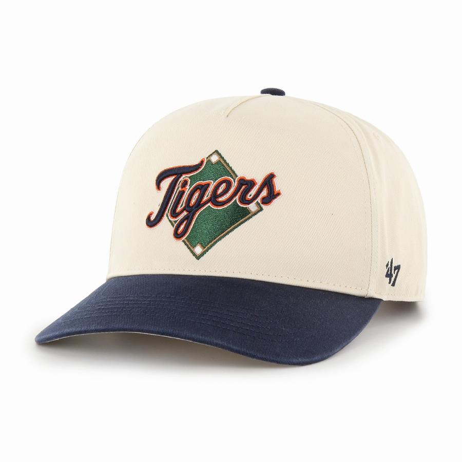 47 キャップ タイガース 深め BASE KNOCK HITCH 47brand MLB 春夏 帽子 メンズ レディース コットン アメカジ ベースボールキャップ ナチュラル 10代 20代 30代 40代 誕生日 プレゼント ラッピング無料 父の日 [ baseball cap ]