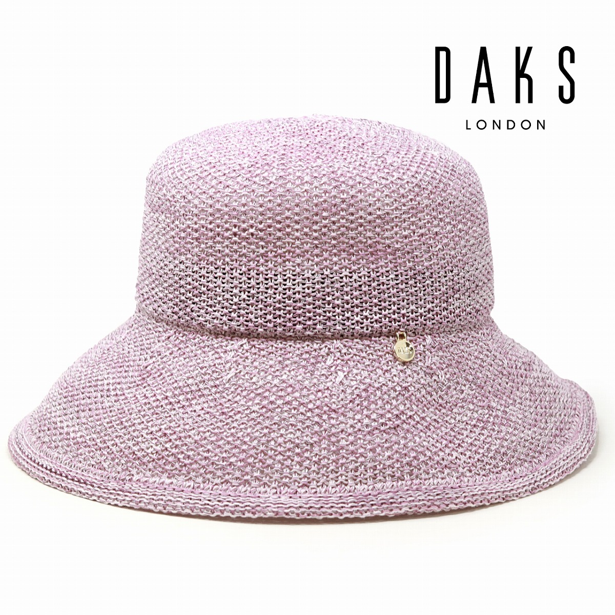 ＼本日｜全品5%OFFクーポン／ ダックス 春夏 婦人用 帽子 DAKS 送料無料 ダウンハット つば広 レディース ブランド 涼しい 紫外線対策 ミセス ピンク 30代 40代 50代 60代 ファッション 夏の帽子 涼しい おしゃれ ワイドブリムハット Mサイズ 母の日 ギフト プレゼント