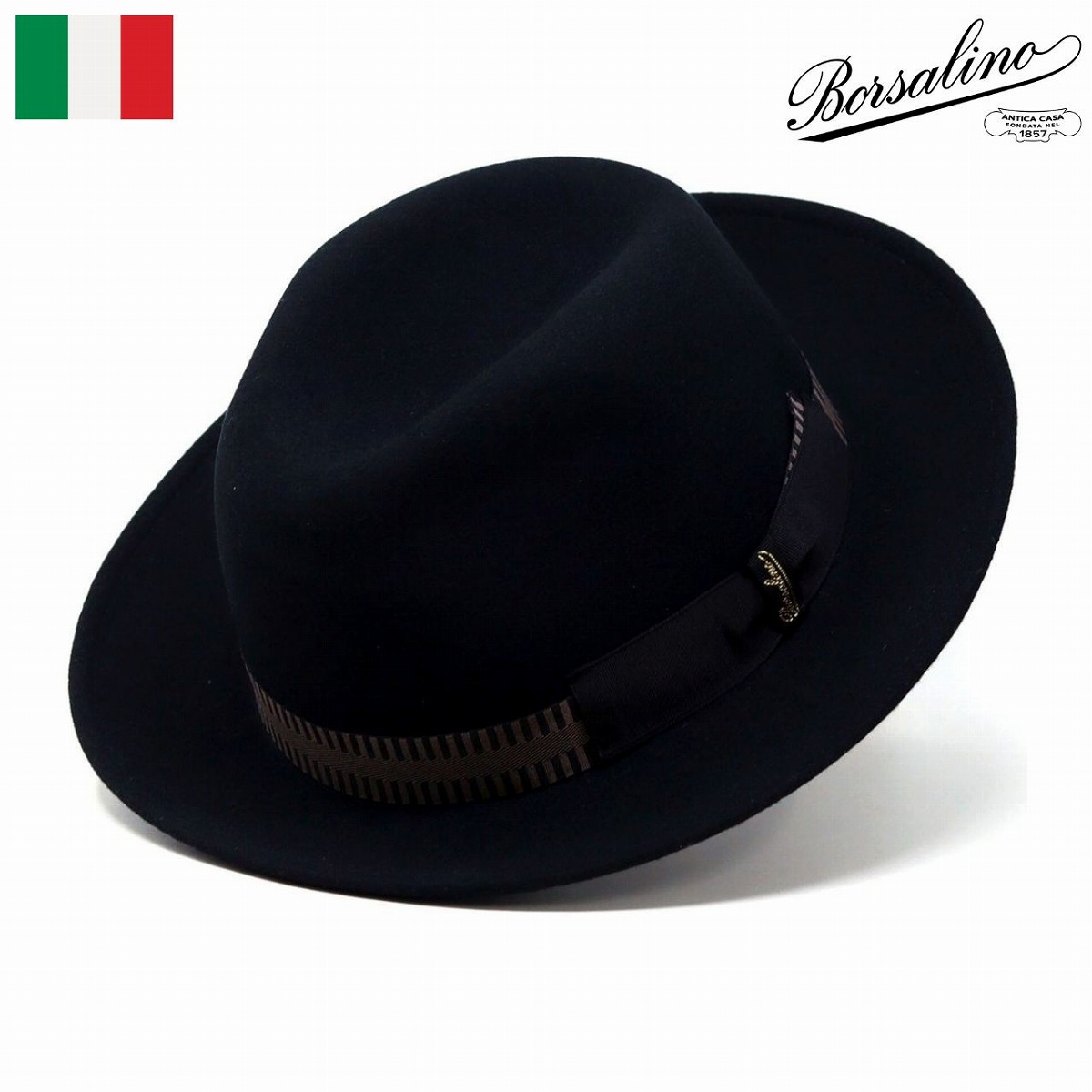 ◆ボルサリーノ◆高級中折れ帽子◆ブラック◆イタリア製◆ 楽天市場】Borsalino ボルサリーノ 中折れハット フェルト帽 秋